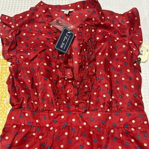 Vintage Red Dress with Polka Dots